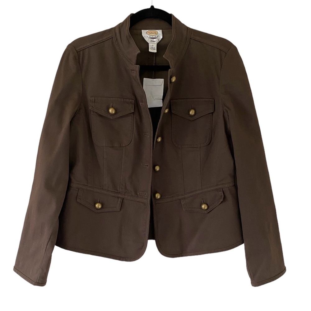 𝅺Talbots | Petite Brown Blazer With Gold Buttons | 10